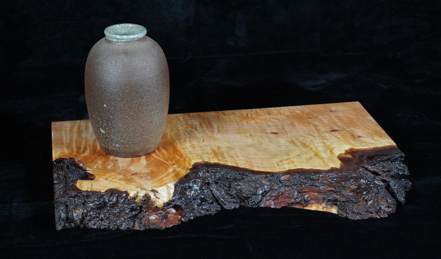 Maple Live Edge Ikebana Stand
