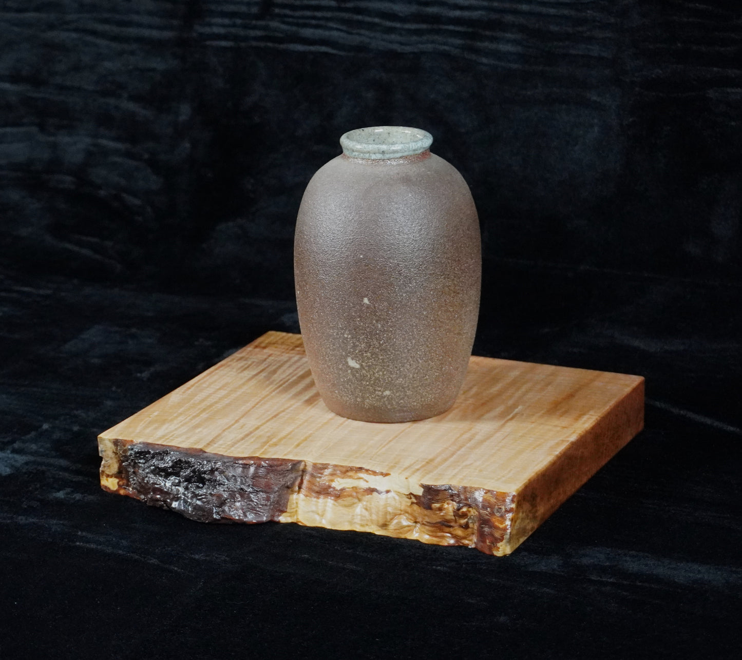 Quilted Maple Live Edge Ikebana Stand