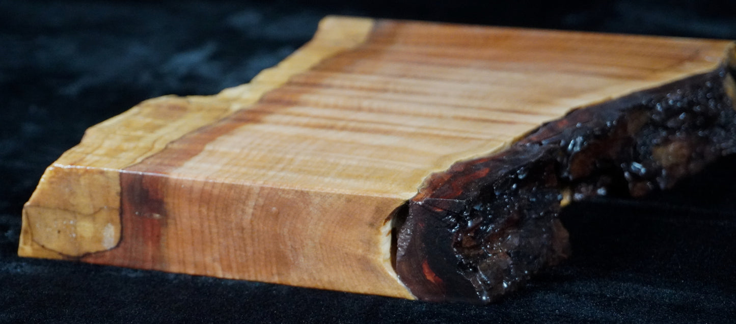 Quilted Maple Live Edge Ikebana Stand