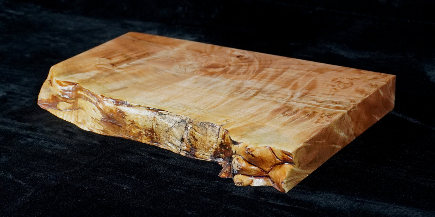 Quilted Maple Live Edge Ikebana Stand