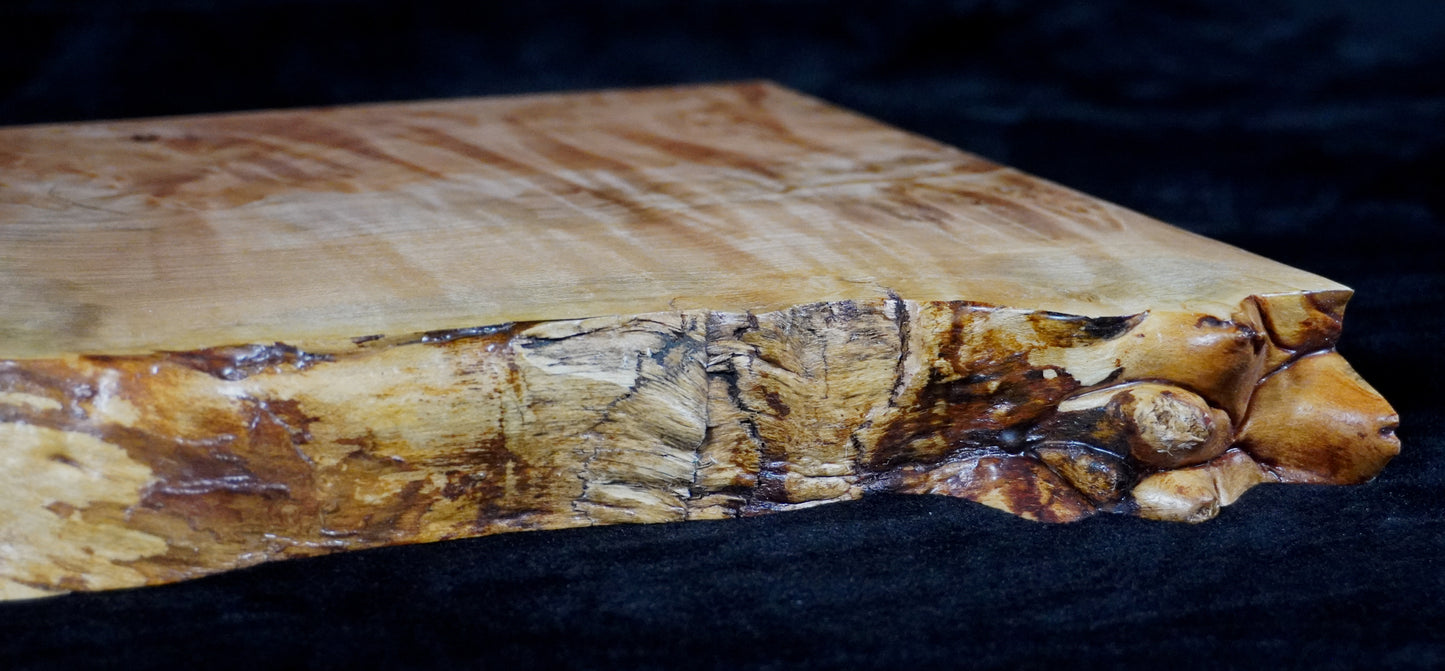 Quilted Maple Live Edge Ikebana Stand