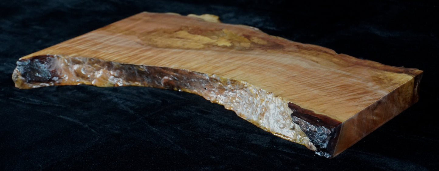 Quilted Maple Live Edge Ikebana Stand