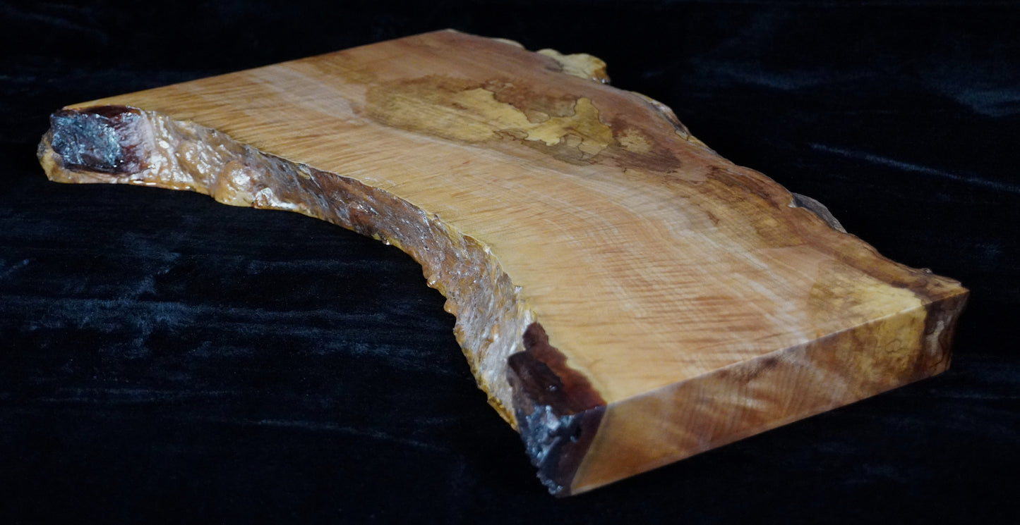 Quilted Maple Live Edge Ikebana Stand