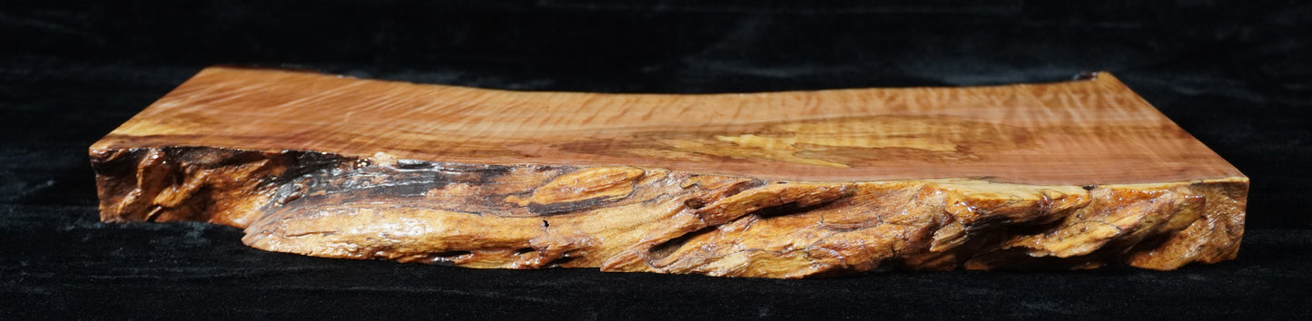 Quilted Maple Live Edge Ikebana Stand