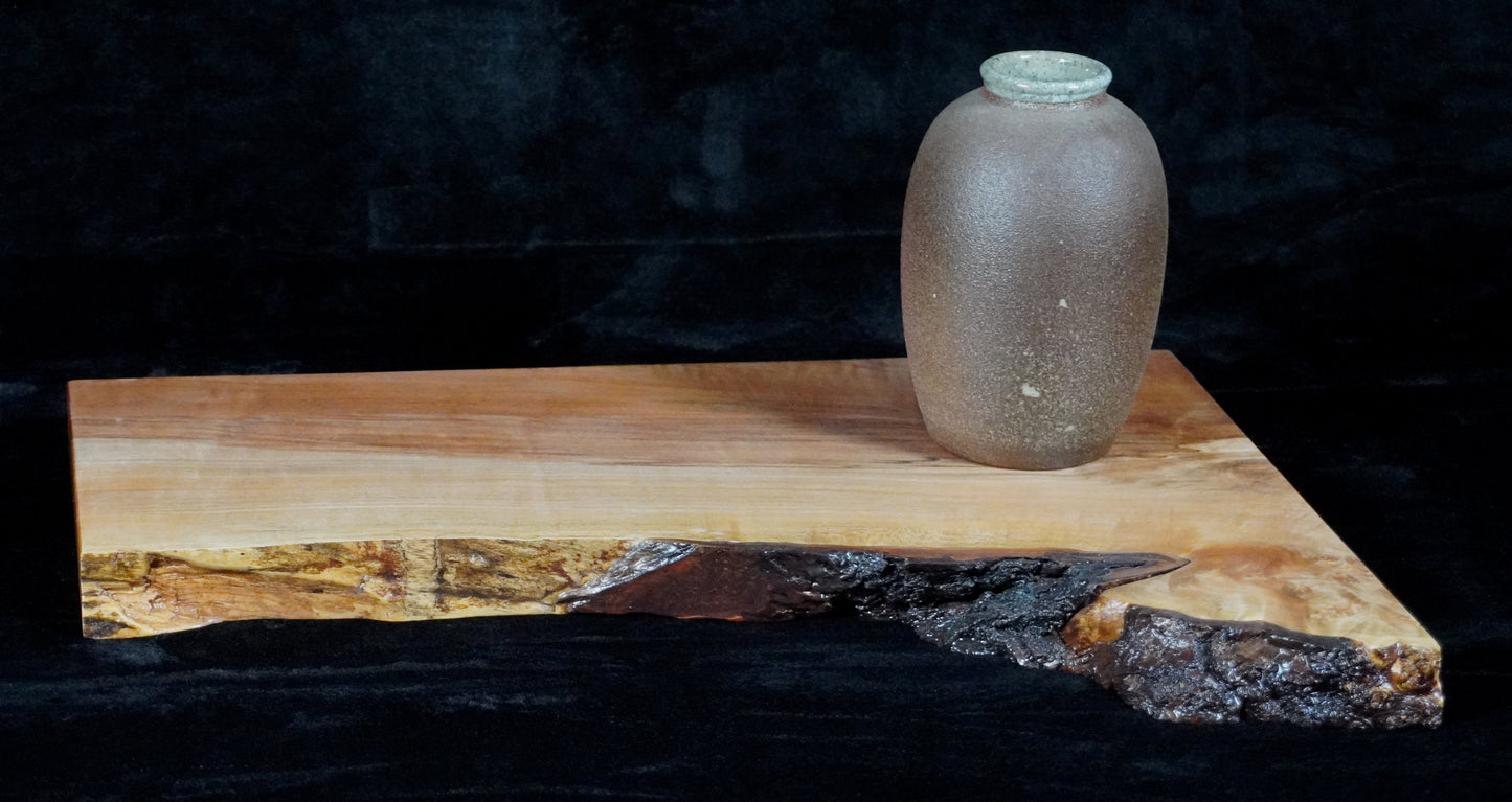 Maple Live Edge Ikebana Stand