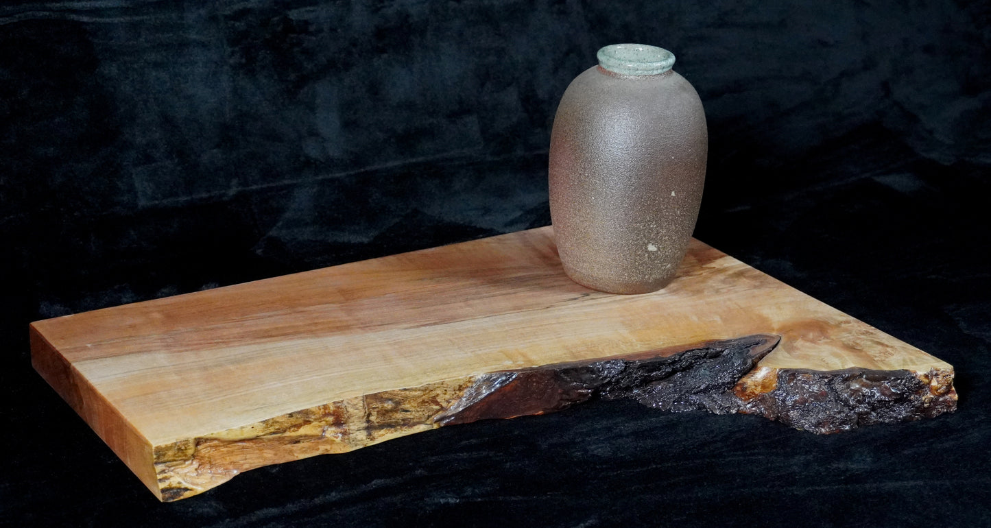 Maple Live Edge Ikebana Stand