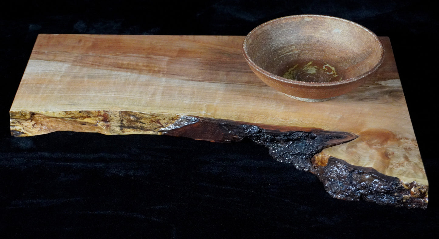 Maple Live Edge Ikebana Stand