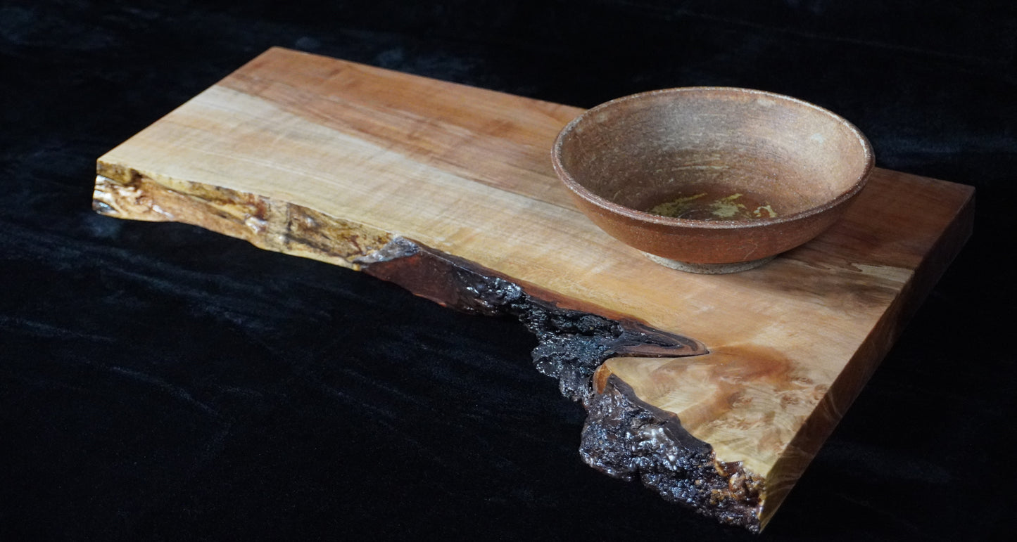 Maple Live Edge Ikebana Stand