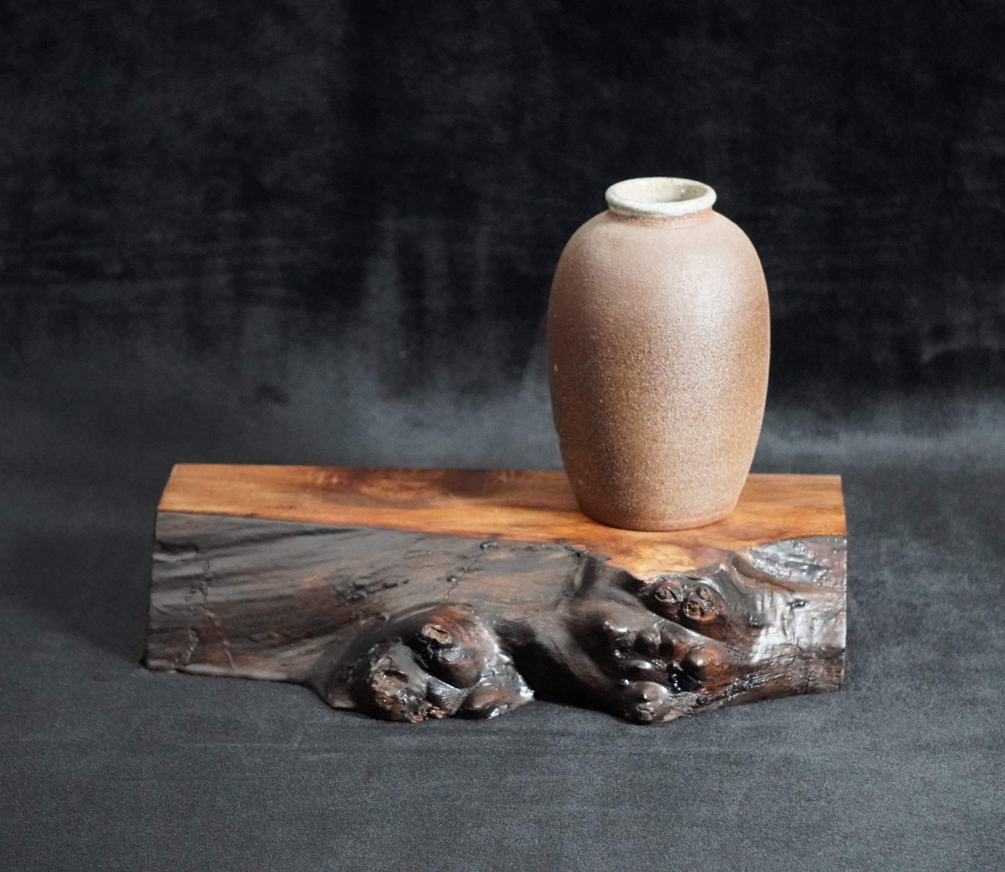 Black Walnut Live Edge Ikebana Stand