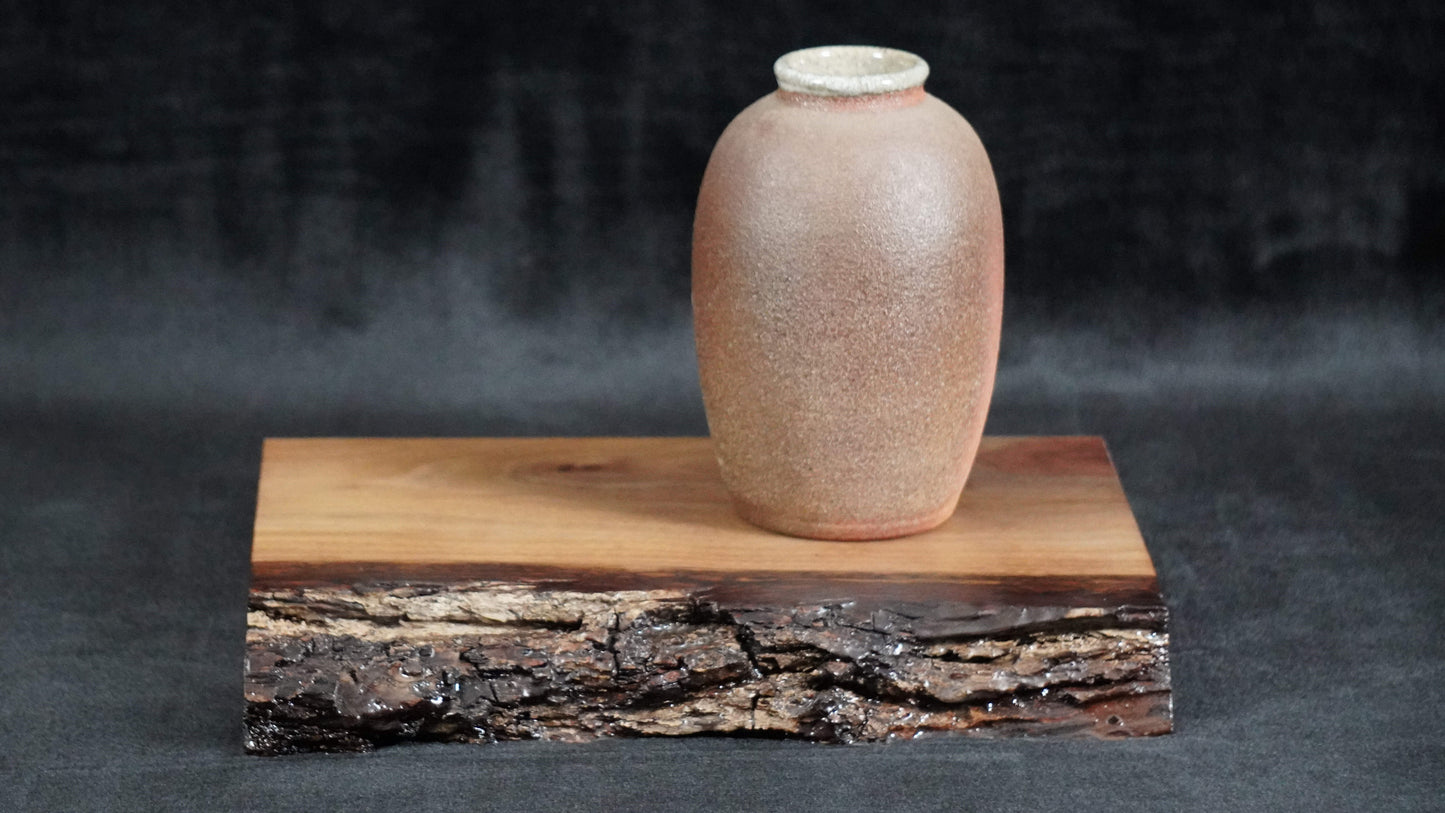 Black Walnut Live Edge Ikebana Stand