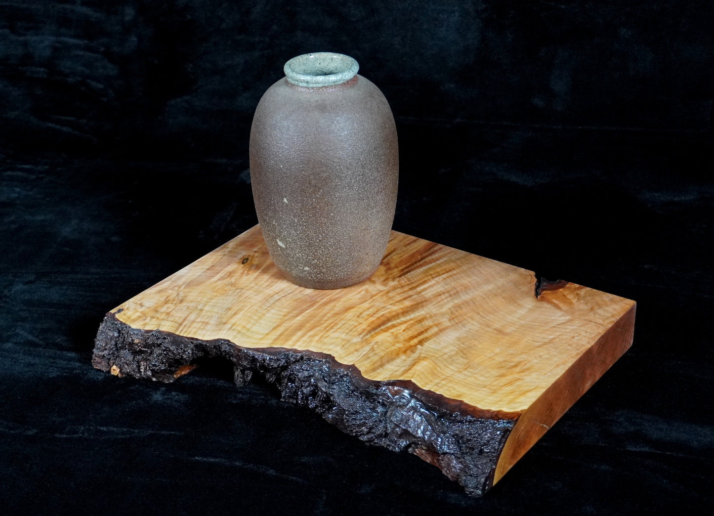 Maple Live Edge Ikebana Stand