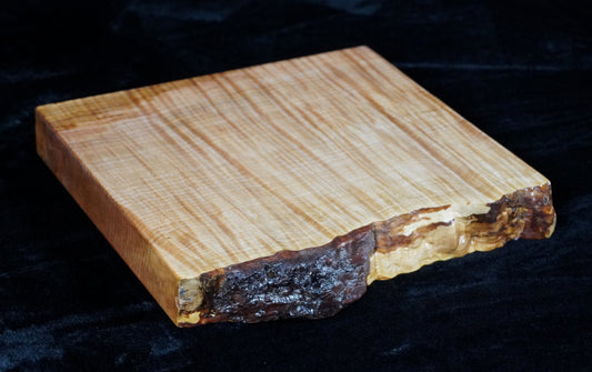 Quilted Maple Live Edge Ikebana Stand