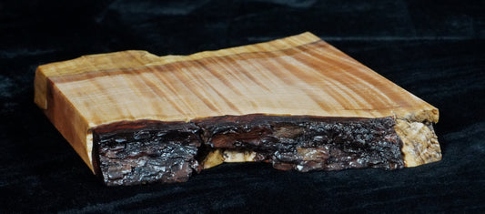 Quilted Maple Live Edge Ikebana Stand