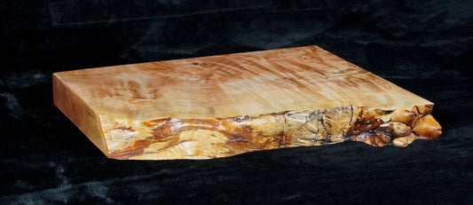 Quilted Maple Live Edge Ikebana Stand